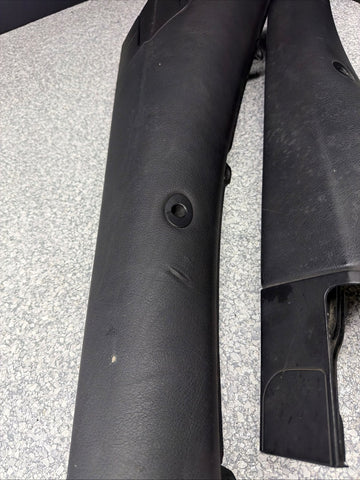 01-06 BMW E46 M3 Convertible Rear Top Lateral Trim Panel Pair Black OEM *notes*