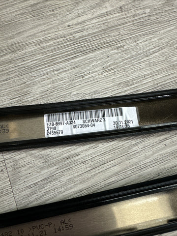 21-24 BMW G82 M4 COUPE OUTER GLOSS BLACK ROOF RAILS GUTTER TRIMS 8073063 8073064