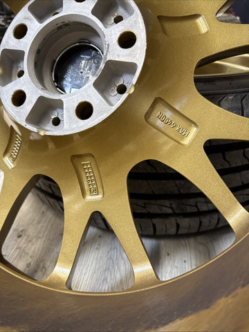 BBS CH017 19” BMW 01-06 E46 M3 Wheels Rims Staggered Set Gold