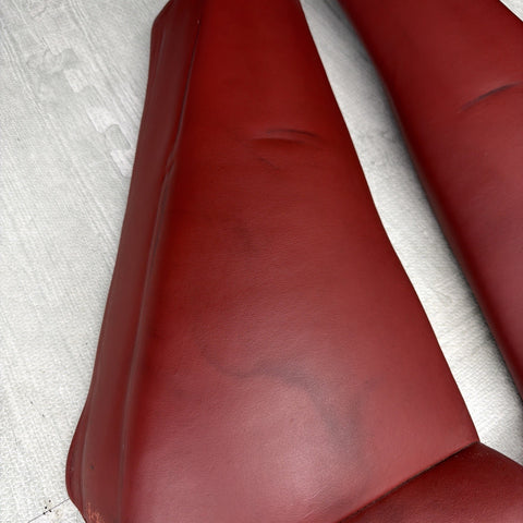 BMW E46 01-05 325ci 330ci M3 Coupe Rear Side Seat Bolsters Imola Red *Notes*