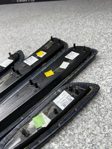 01-06 BMW E46 M3 Convertible Door Upper Arm Rest Armrest Pads Black *1 Rear Tab
