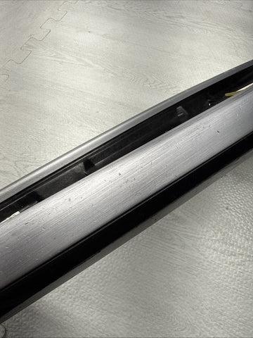 01-06 BMW E46 M3 Brushed Aluminum/Black Door Trim Armrest Front Left Driver