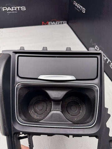 15-20 BMW F80 F82 F83 M3 M4 Front Cup Holder Center Console Trim Red Stitching