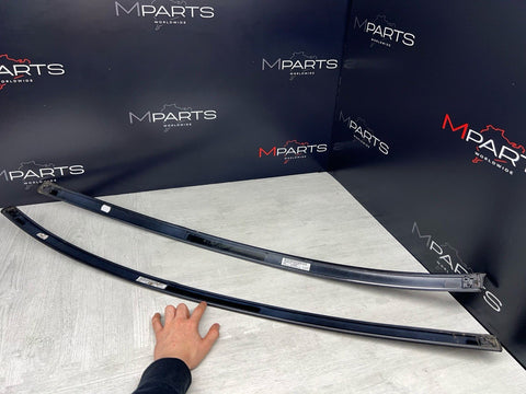BMW 19-24 M850i 840i M8 G15 ROOF RAILS SIDE DRIP MOLDINGS TRIMS OEM