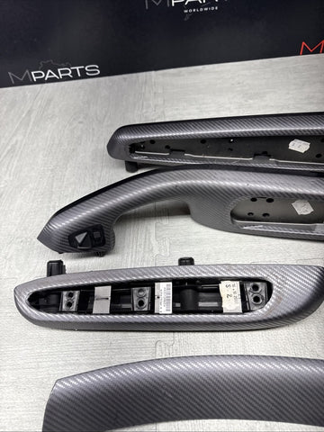 01-06 BMW E46 M3 Coupe Interior Armrests Trim Set Wrapped  *NOTES*