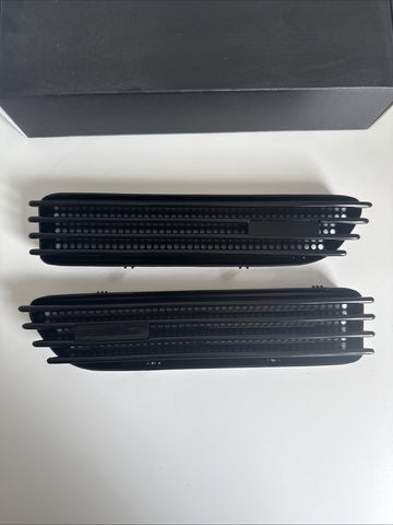 NEW 01-06 BMW E46 M3 Left Right Fender Vent Grilles Grills Trims Gloss Black