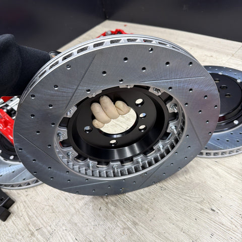 NEW 95-99 BMW E36 M3 BREMBO Big Brake Kit Red Calipers Rotors Set Plug Play