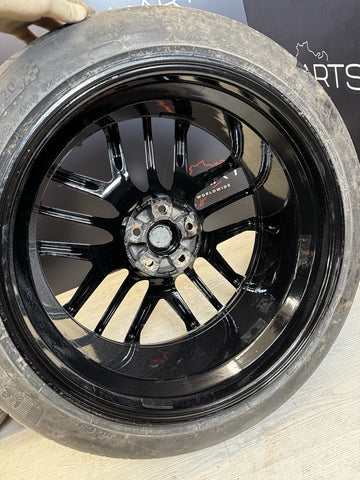 NISSAN GTR R35 FRONT & REAR SET ALLOY WHEELS RIMS BLACK OEM STAGGERED