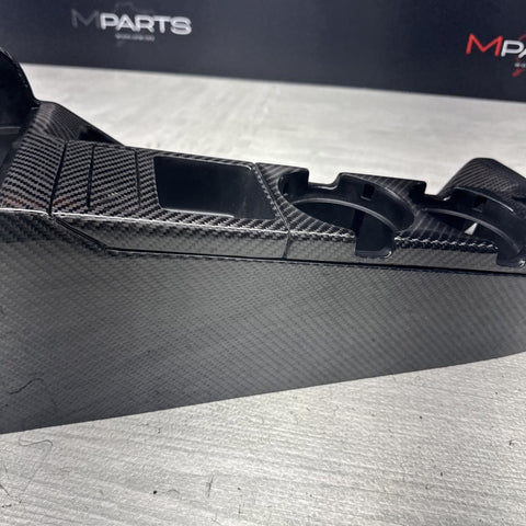 01-06 BMW E46 330 328 325 M3 COUPE BLACK CENTER CONSOLE COIN TRAY CARBON FIBER