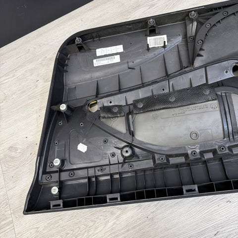 01-06 BMW E46 M3 DRIVER LEFT SIDE DOOR PANEL CARD BLACK OEM
