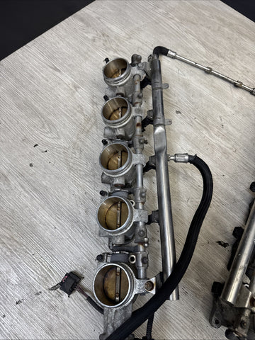 06-10 BMW M5 M6 S85 Individual Throttle Body Assembly ITB Fuel Rail Injectors
