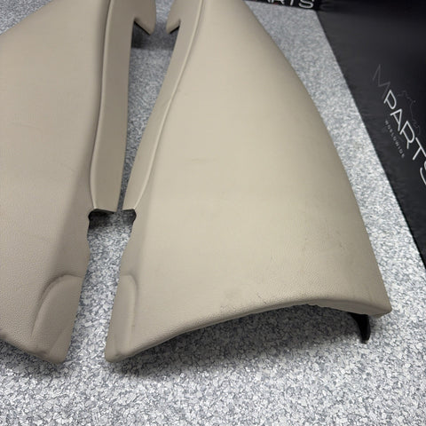 BMW M340i 330i G20 Rear Left & Right Black Seat Bolster Set (2) Canberra Beige