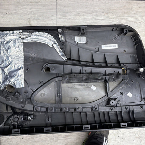 01-06 BMW E46 M3 FRONT PASSENGER RIGHT SIDE DOOR PANEL CARD BLACK OEM