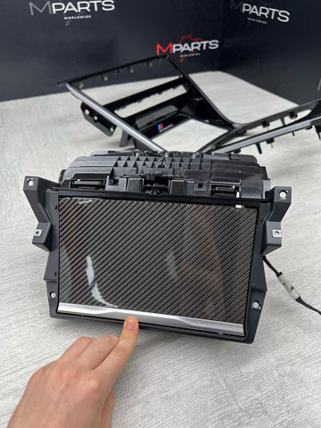 Center Dash Console Carbon Fiber Trims Panels 51168096321 51169396502 BMW F92 M8