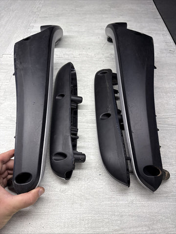 01-06 BMW E46 M3 Coupe Interior Armrests Trim Set Brushed Aluminum