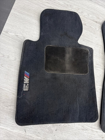 Genuine 01-06 BMW E46 M3 Carpets Floor Mats Black Front