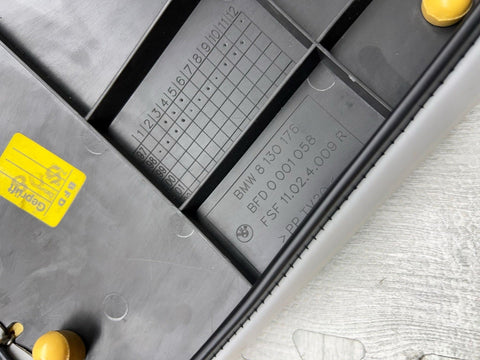 1995 - 1999 BMW E36 M3 SEDAN REAR SEAT BOLSTERS PAIR DOVE GREY