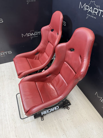 BMW E46 M3 01-06 Recaro Pole Position CS Seats Reupholstered Imola Red  *Notes*