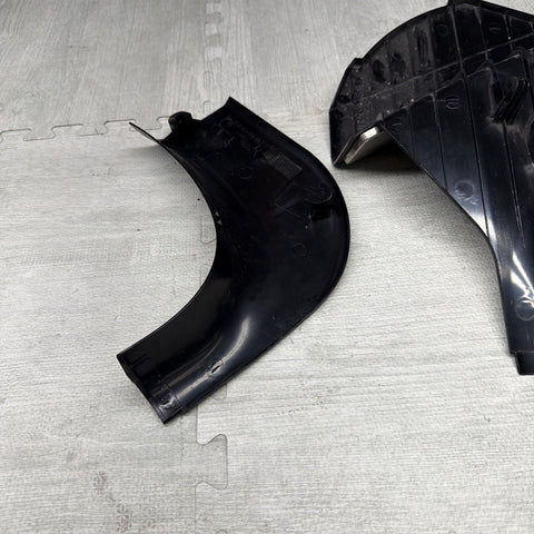 01-06 BMW E46 M3 Left Right Kick Dead Pedals Covers Trims Panels Genuine Black