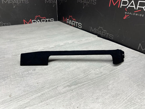 01-06 BMW E46 M3 Alcantara Black Center Dash Dashboard Trims 8196103 Set Of 3