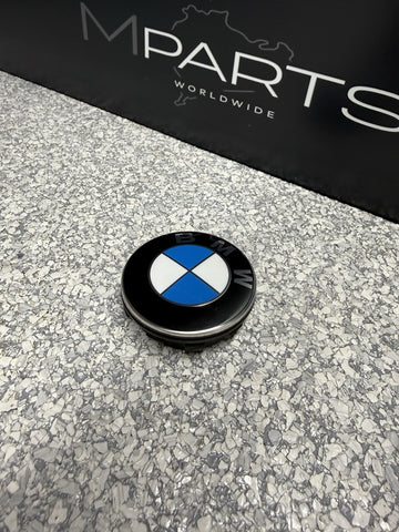 BMW Single Floating Alloy Wheel Hub Center Cap Badge 65mm 2455269
