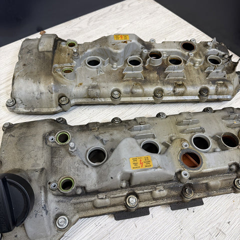 2008-2013 BMW E90 E92 E93 M3 S65 V8 Valve Covers Pair LH RH 7838268 7838267