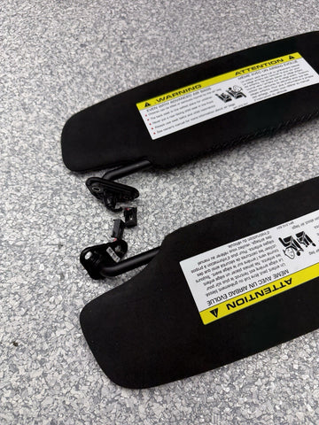 PORSCHE 718 CAYMAN ALCANTARA SUN VISOR SET PAIR CODE GT4 RS GT4RS