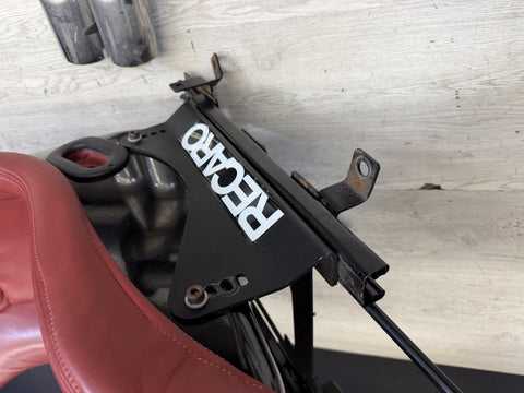 BMW E46 M3 01-06 Recaro Pole Position CS Seats Reupholstered Imola Red  *Notes*