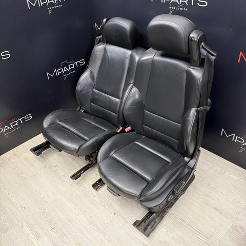 01-06 BMW E46 M3 Convertible Interior Front Heated Seats Black *Notes*