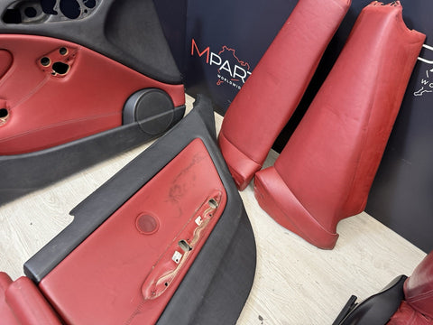 01-06 BMW E46 M3 Coupe Interior Heated Seats & Panels Imola Red