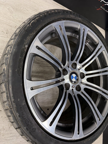 08-13 OEM BMW E90 E92 E93 M3 Rear 19” Wheel Rim Style 220M Silver 19x9.5 ET23