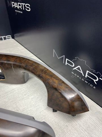 01-06 BMW E46 M3 Convertible Interior Armrests Trim Set Titan Shadow Grey