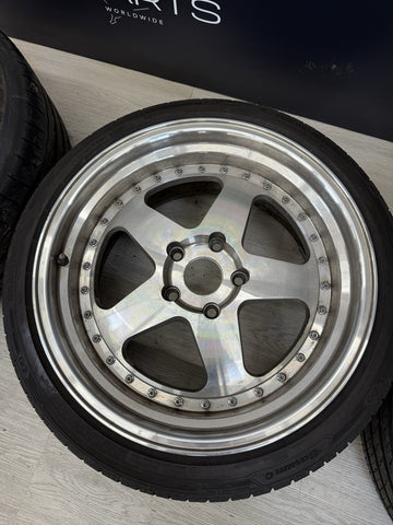 JNC Wheels 5x120 Rims JNC010 Silver Machined Face 18x9 18X10 ET30