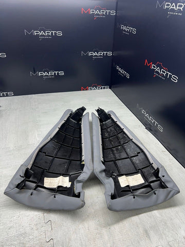 BMW E46 01-05 325ci 330ci M3 Coupe Rear Side Seat Bolsters Grey Gray