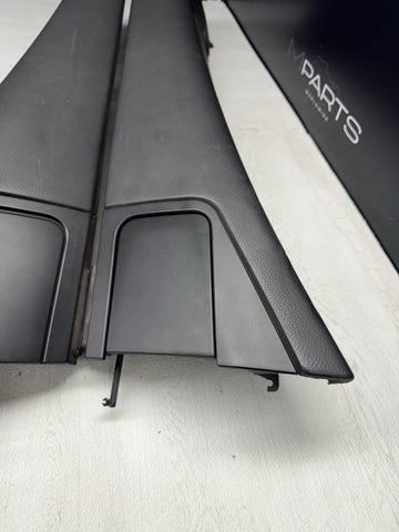 BMW 01-06 E46 325 330 M3 OEM Convertible Rear Top Lateral Trims Panels Black