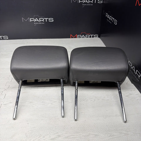 2001-2006 BMW E46 M3 Convertible Black Rear Headrests Head Rests Pair