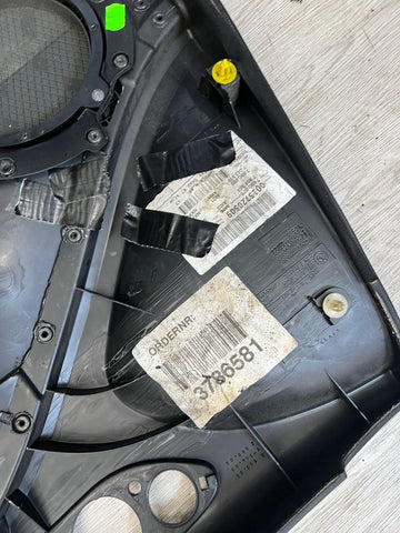 01-06 BMW E46 M3 DRIVER LEFT SIDE DOOR PANEL CARD BLACK OEM