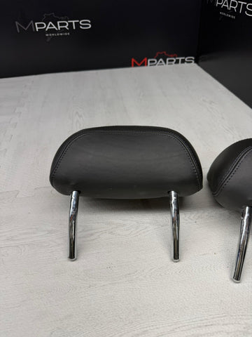 99-06 BMW E46 328 325 330 Sedan Coupe Rear Seat Headrest Black Pair OEM