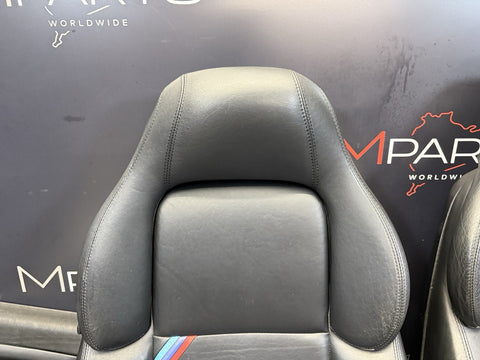95-99 BMW E36 M3 COUPE SPORT VADER SEATS BLACK LEATHER OEM SET