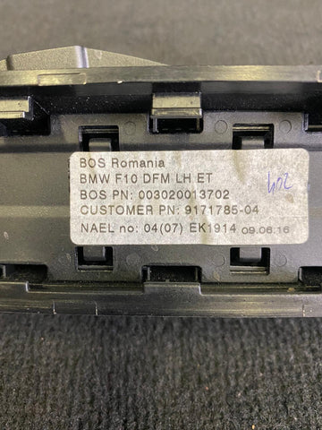 11-16 BMW F10 M5 REAR DOOR WINDOW SUN SHADE SCREENS BLINDS COVERS OEM