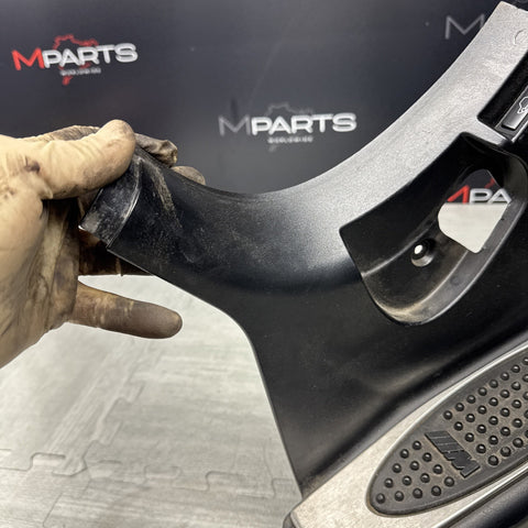 01-06 BMW E46 M3 Left Right Kick Dead Pedals Covers Trims Panels Genuine Black