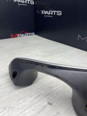 01-06 BMW E46 M3 Brushed Aluminum/Black Door Trim Armrest Right Front Passenger