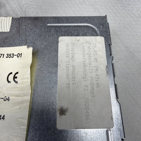 BMW 3 OEM CAR RADIO MEDIA AUDIO CD PLAYER DVD GPS NAVIGATION SYSTEM MK4 6971353