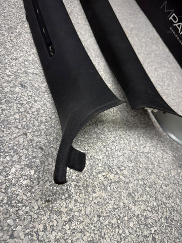 01-06 BMW E46 M3 Coupe Front A Pillars Black Original OEM Pair *Notes*