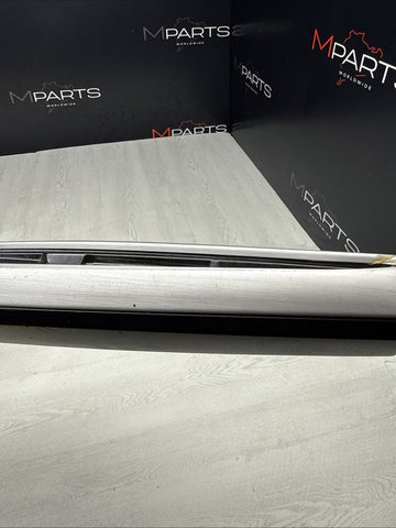 01-06 BMW E46 M3 Brushed Aluminum/Black Door Trim Armrest Right Front Passenger