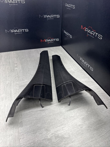 01-06 BMW E46 M3 CONVERTIBLE REAR INTERIOR QUARTER TRIMS COVERS PANELS BLACK