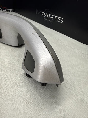 01-06 BMW E46 M3 Brushed Aluminum/Grey Door Trim Armrest Right Front Passenger