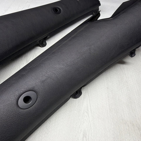 BMW 01-06 E46 325 330 M3 OEM Convertible Rear Top Lateral Trims Panels Black