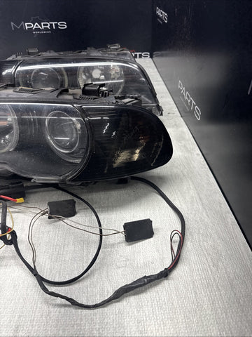02-06 BMW E46 M3 ORIGINAL Bi Xenon Headlights Stock *Repaired Tab*