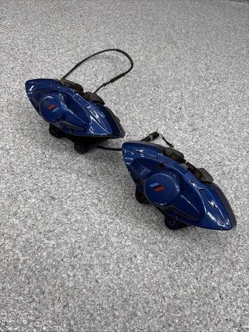 BMW 15-20 F80 F82 F83 M3 M4 Rear Brake Calipers OEM Blue